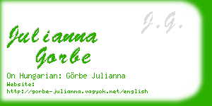 julianna gorbe business card