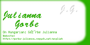 julianna gorbe business card
